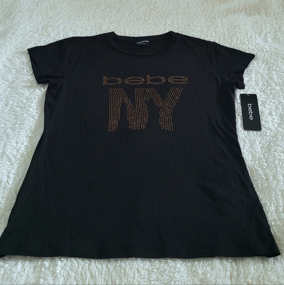 bebe Black🖤 NY🌁 Empire State Building and Statue of Liberty🗽Top - NWT - Picture 12 of 16